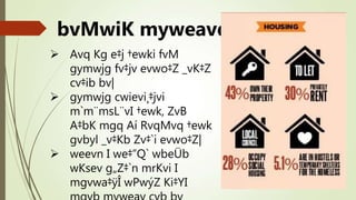 bvMwiK myweavq êlg¨
 Avq Kg e‡j †ewki fvM
gymwjg fv‡jv evwo‡Z _vK‡Z
cv‡ib bv|
 gymwjg cwievi¸‡jvi
m`m¨msL¨vI †ewk, ZvB
A‡bK mgq Aí RvqMvq †ewk
gvbyl _v‡Kb Zv‡`i evwo‡Z|
 weevn I we‡”Q` wbeÜb
wKsev g„Z‡`n mrKvi I
mgvwa‡ÿÎ wPwýZ Ki‡YI
 