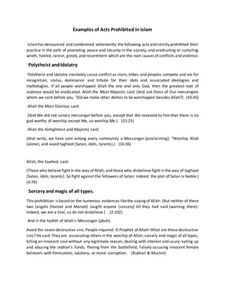 Curtailing Example Islam as religion of peace | DOCX