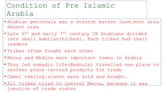 Islam Classification Islam class seven icse . islam and its impact on middle east | PPTX