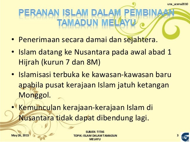 Islam dalam tamadun melayu