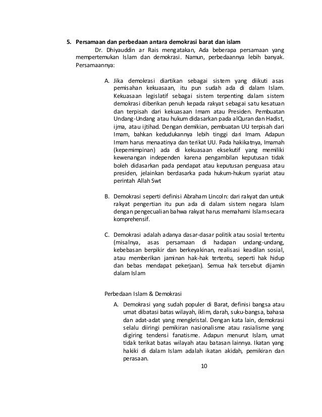 Pertanyaan Tentang Demokrasi Dalam Islam Dengan