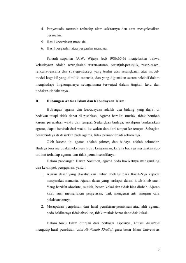 Islam Dan Kebudayaan