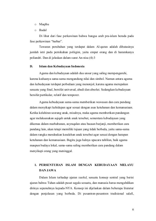 Islam Dan Kebudayaan