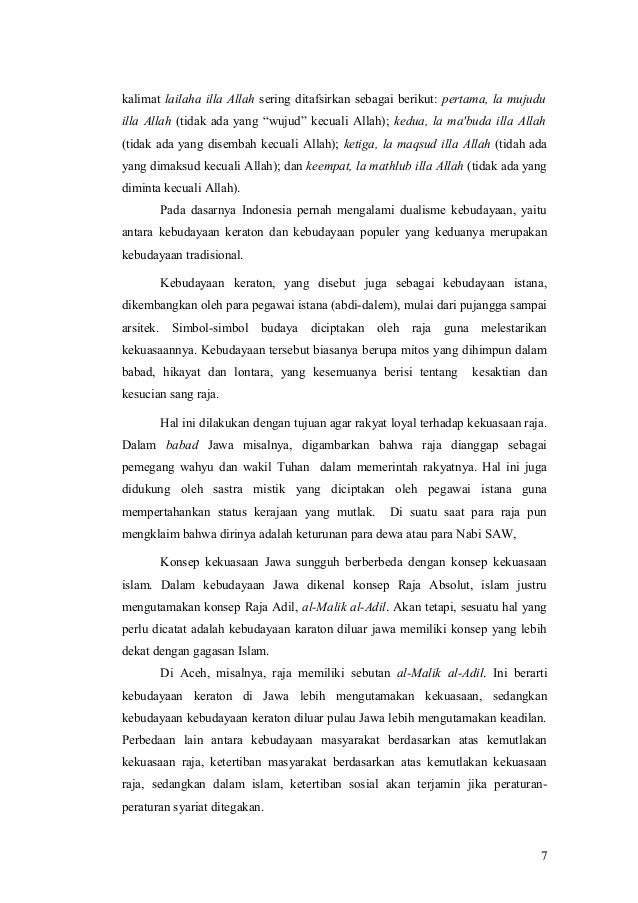 Islam Dan Kebudayaan