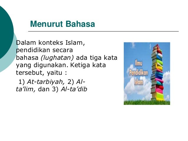 Islam Dan Pendidikan