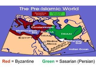 Red = Byzantine   Green = Sasarian (Persian)
 