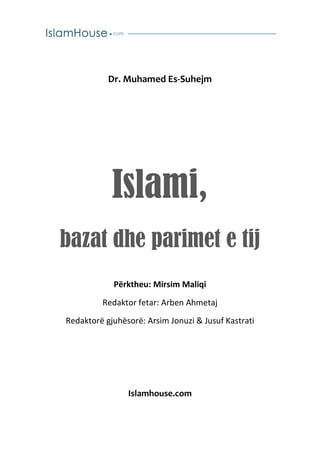 Islami, bazat dhe parimet e tij