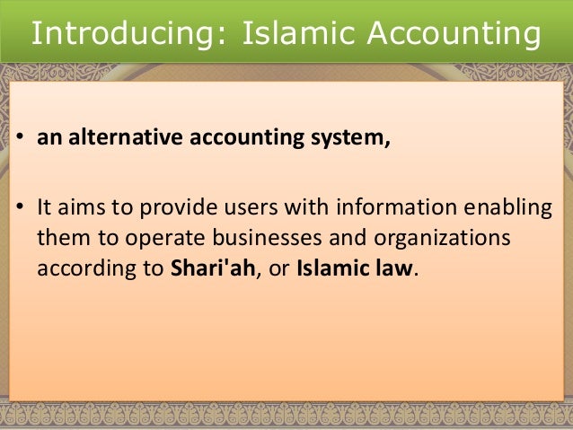 Islamic Accounting An Overview