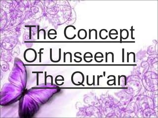 Islamic aqidah Belief in Unseen Matters | PPTX