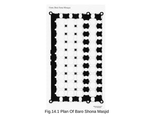 Fig.14.1 Plan Of Baro Shona Masjid
 