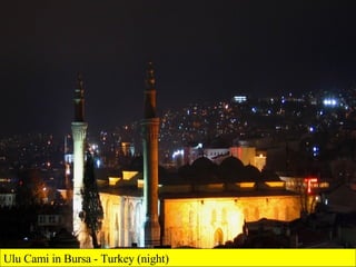 Ulu Cami in Bursa - Turkey (night) 