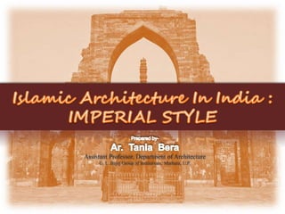 Assistant Professor, Department of Architecture
G. L. Bajaj Group of Institutions, Mathura, U.P.
 
