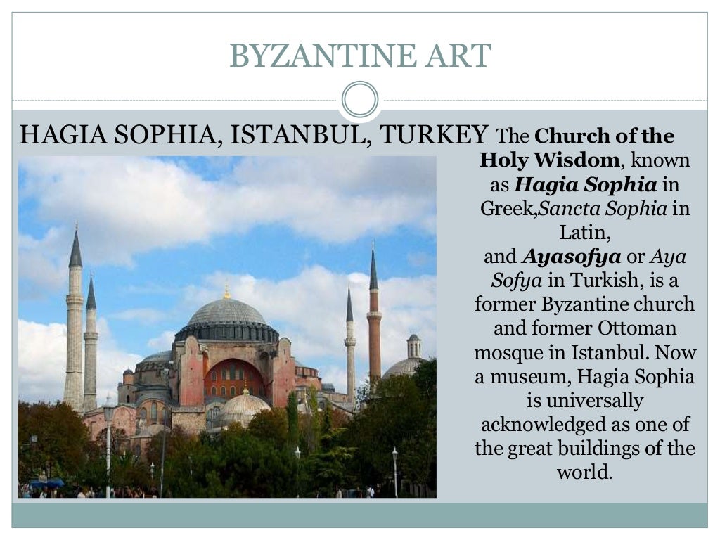 Islamic art and byzantine art