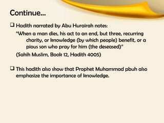 Hadith Knowledge Islamic Civilization: Knowledge | PPT