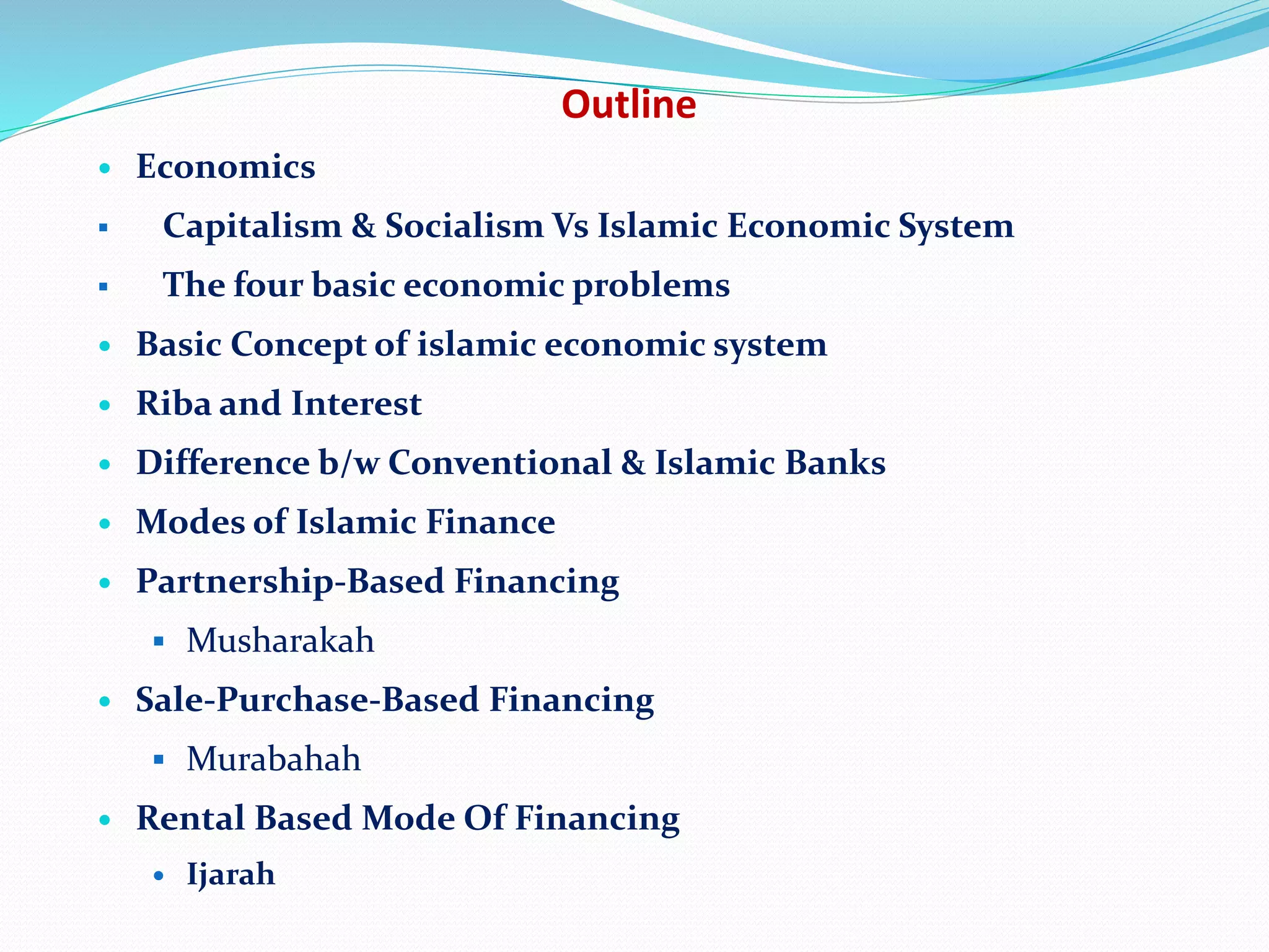 Islamic economic system and islamic banking | PPTX