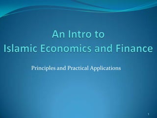 Principles and Practical Applications
1
 