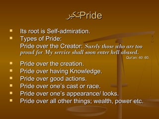 Pride Types Islamic ethics | PPT