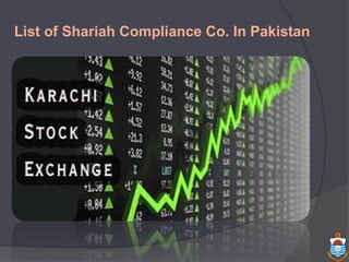 List of Shariah Compliance Co. In Pakistan
 
