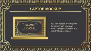 LAPTOP MOCKUP
You can replace the image on
the screen with your own
work. Just right-click on it and
select “Replace image”
 