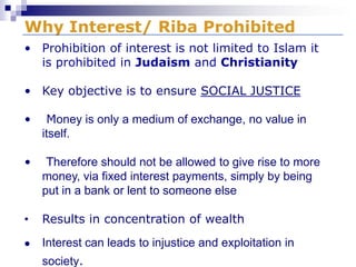 Interest Riba Islamic fnance | PPTX