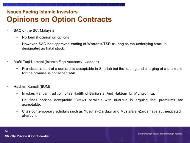 Is future and option trading halal in islam