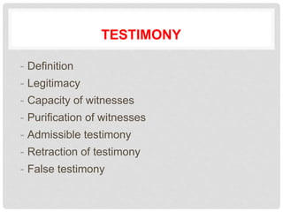 ISLAMIC LAW OF EVIDENCE. By Dr Hafiz Walusimbi | DOCX
