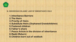 Islamic Inheritance System Abstract Islamic law of Inheritance A Comparative Approach.pptx
