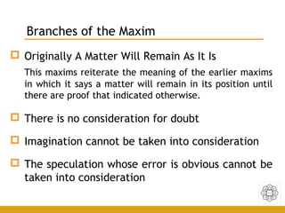 Islamic legal maxims- Qawaid Fiqhiyyah | PPT