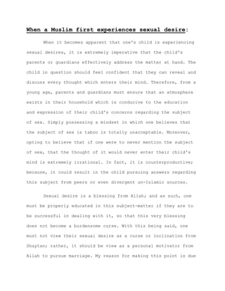 Sexual Intercourse Procedure In Islam