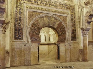 Zona del mihrab 