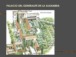 PALACIO DEL GENERALIFE EN LA ALHAMBRA 