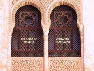 CELOSÍAS DE MADERA VENTANAS  GEMINADAS 
