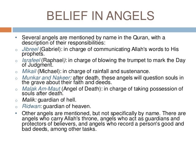 Articles Of Faith In Islam