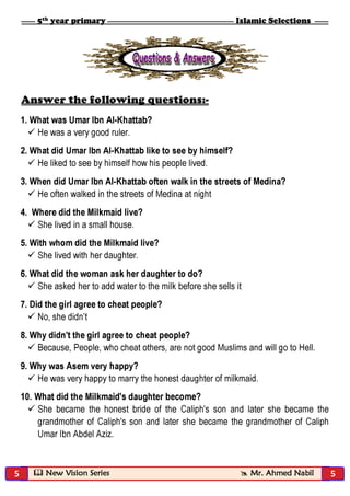 Islamic selections for primary five (second term) by mr. ahmed nabil