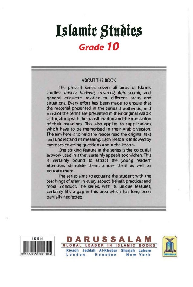 Islamic Education Series Grades 10 12