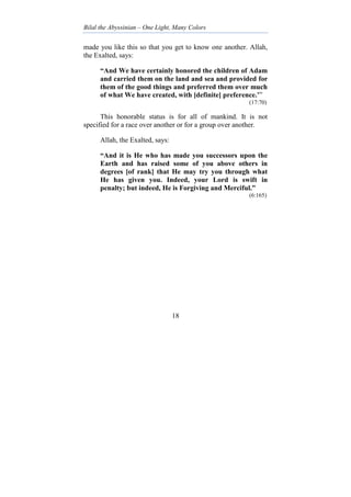 Exalted Races Islamic viewpoint on racism | PDF