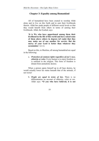 Exalted Races Islamic viewpoint on racism | PDF
