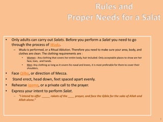 Performing A Salat Steps 1-3……………………………………………………………..………..4