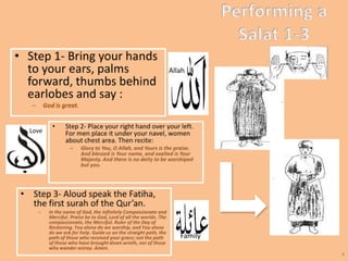 Performing a Salat Steps 4-6…………………………………………………………..…………..5