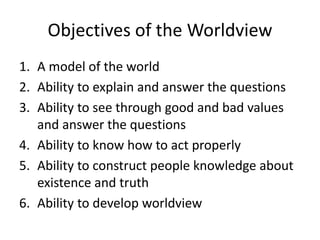 Islamic worldview | PPTX