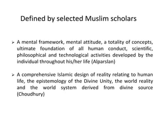 Islamic View Islamic worldview | PPTX