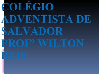 COLÉGIO ADVENTISTA DE SALVADOR PROFº WILTON REIS 
