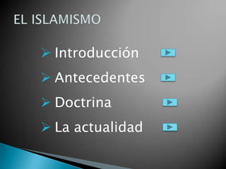  Introducción
 Antecedentes
 Doctrina
 La actualidad
 