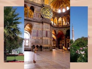 Ottoman Culture
• Religiously tolerant
• Merchants had great power
• Istanbul continued as an important
center of trade
• Sultans beginning with Suleiman the
Magnificent, build mosques and other
public works to beautify city and leave
their mark
 