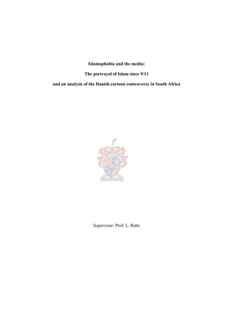Islamophobia and the media post 911 | PDF