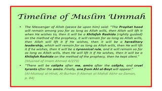 5 time periods for this Ummah
 