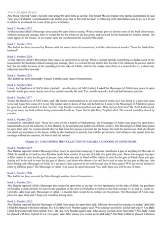 Islam - Saheeh Muslim Hadith