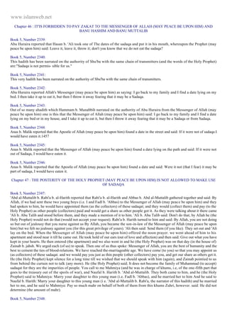 Islam - Saheeh Muslim Hadith