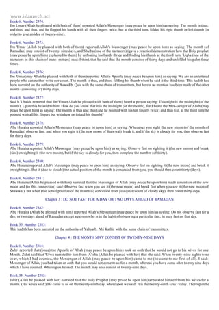 Islam - Saheeh Muslim Hadith