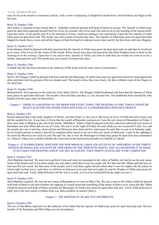 Islam - Saheeh Muslim Hadith